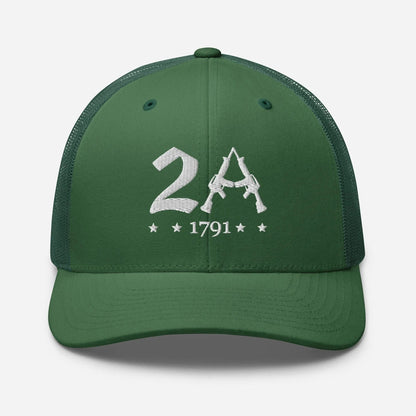2A Vintage Snapback Trucker Cap - Patriotic Style for All Occasions - SKULLFURY MERCH