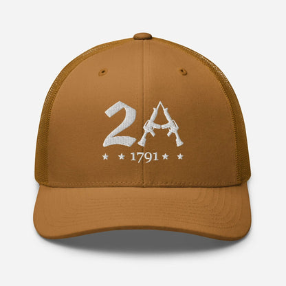 2A Vintage Snapback Trucker Cap - Patriotic Style for All Occasions - SKULLFURY MERCH
