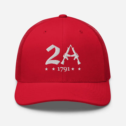 2A Vintage Snapback Trucker Cap - Patriotic Style for All Occasions - SKULLFURY MERCH