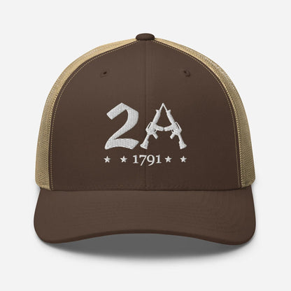 2A Vintage Snapback Trucker Cap - Patriotic Style for All Occasions - SKULLFURY MERCH