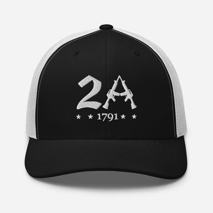 2A Vintage Snapback Trucker Cap - Patriotic Style for All Occasions - SKULLFURY MERCH