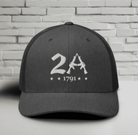 2A Vintage Snapback Trucker Cap - Patriotic Style for All Occasions