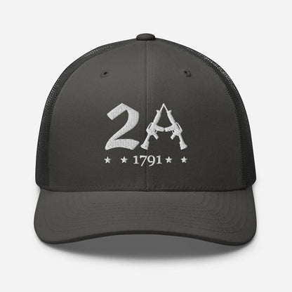 2A Vintage Snapback Trucker Cap - Patriotic Style for All Occasions - SKULLFURY MERCH