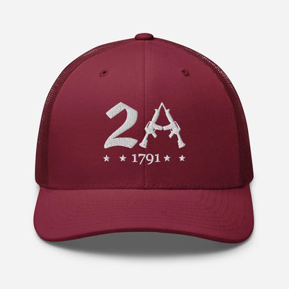 2A Vintage Snapback Trucker Cap - Patriotic Style for All Occasions - SKULLFURY MERCH