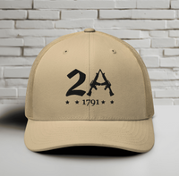 2A 1791 Snapback Trucker Cap - Second Amendment Pride