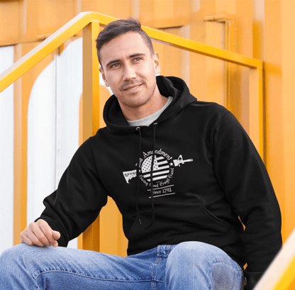 2nd Amendment, Giving Good Guys Guns Since 1791 Unisex Hoodie, Gun Rights, Pro Second Amendment Sweater, Patriotic Gun Owner - SKULLFURY MERCH