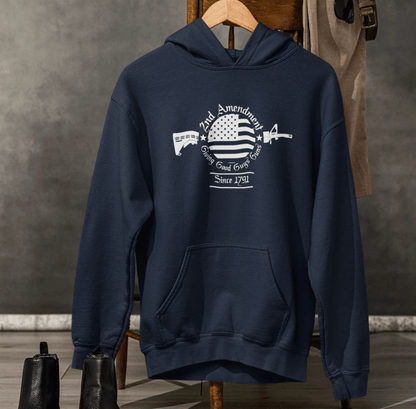 2nd Amendment, Giving Good Guys Guns Since 1791 Unisex Hoodie, Gun Rights, Pro Second Amendment Sweater, Patriotic Gun Owner - SKULLFURY MERCH