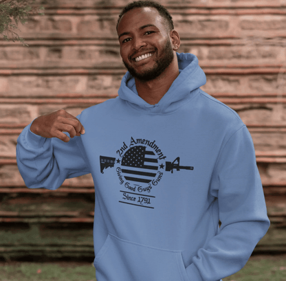 2nd Amendment, Giving Good Guys Guns Since 1791 Unisex Hoodie, Gun Rights, Pro Second Amendment Sweater, Patriotic Gun Owner - SKULLFURY MERCH