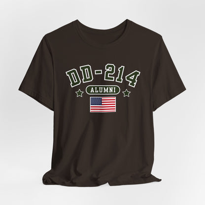 DD-214 Alumni Unisex T-Shirt, Military Retirement Tee
