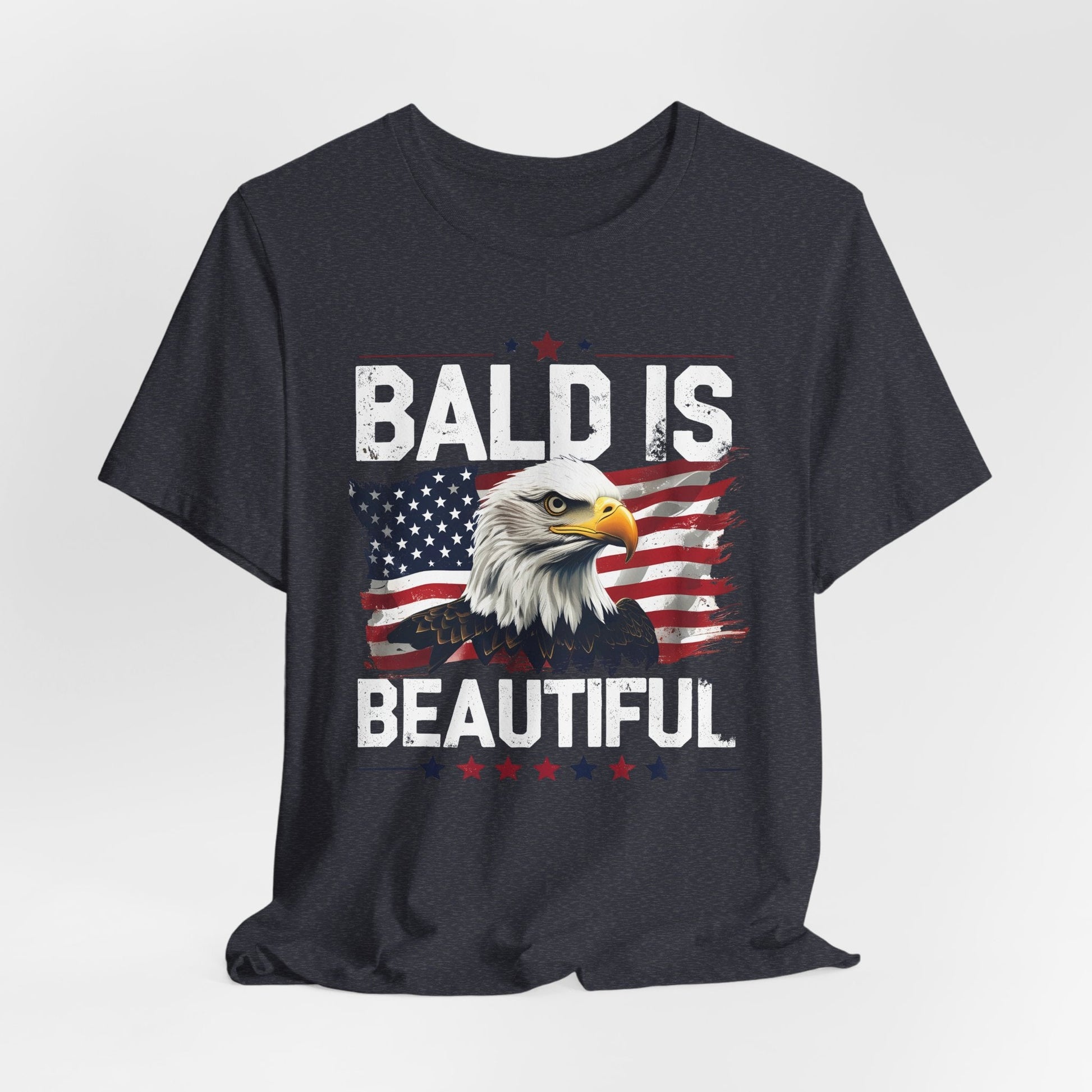 Bald is Beautiful Tee, Bald Eagle Shirt, Patriotic T-Shirt, Unisex Graphic Tee, Eagle Lover Gift, Independence Day Apparel