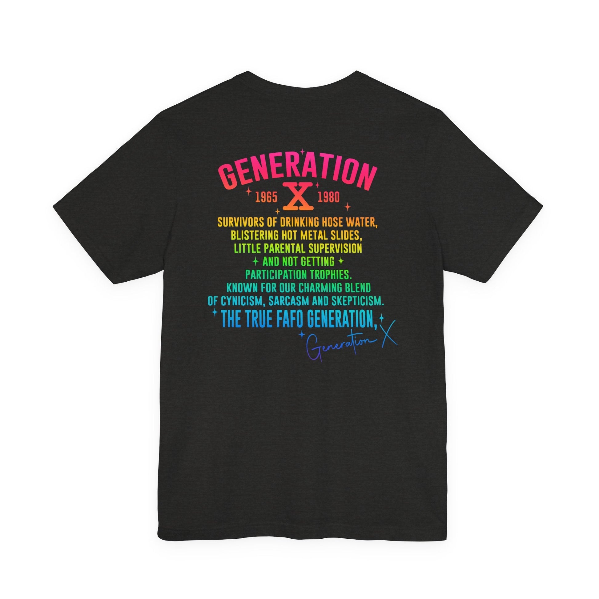 Retro Gen X T-Shirt, Vintage Style Tee, Unisex Graphic Tee, Nostalgic 80s Shirt, Perfect for Gen X Fans, Gift for Retro Lovers