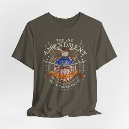 Second Amendment Don't Tread in Me Unisex T-Shirt - Patriotic Gun Rights Tee, Liberty Print Shirt, Pro-Gun Activist Clothing, American Pride
