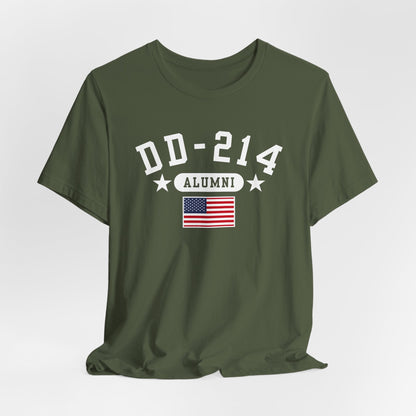 DD-214 Veteran Alumni Unisex T-Shirt, Military Retirement Tee, Perfect for Veterans Day