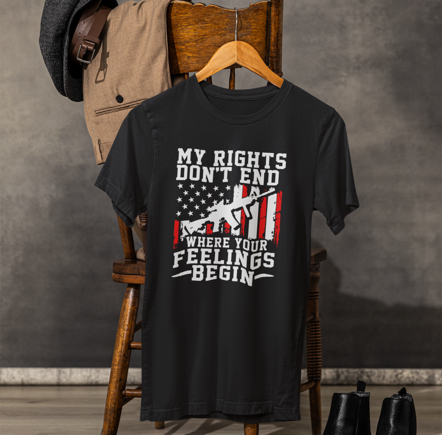 My Rights Don't End Where Your Feelings Begin Unisex T-Shirt, Patriotic Tee, Political T-Shirt