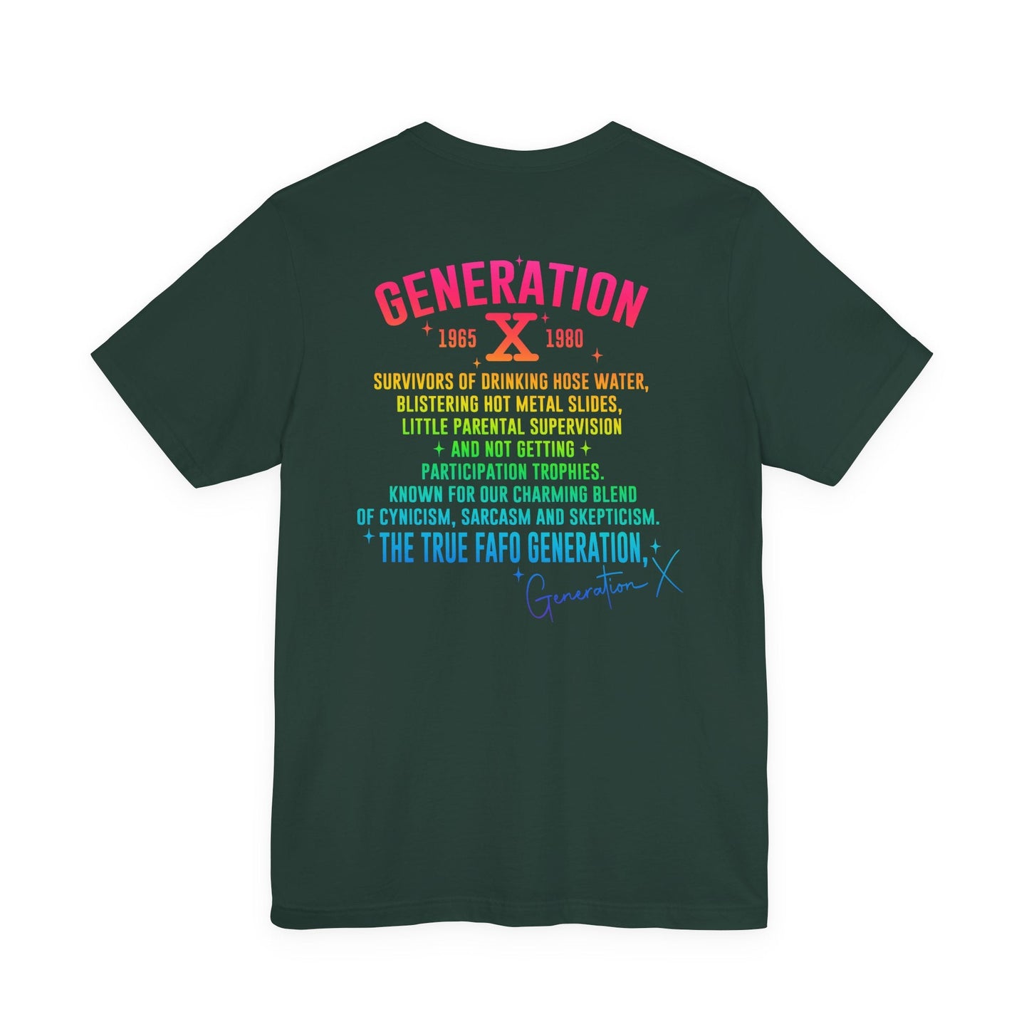 Retro Gen X T-Shirt, Vintage Style Tee, Unisex Graphic Tee, Nostalgic 80s Shirt, Perfect for Gen X Fans, Gift for Retro Lovers