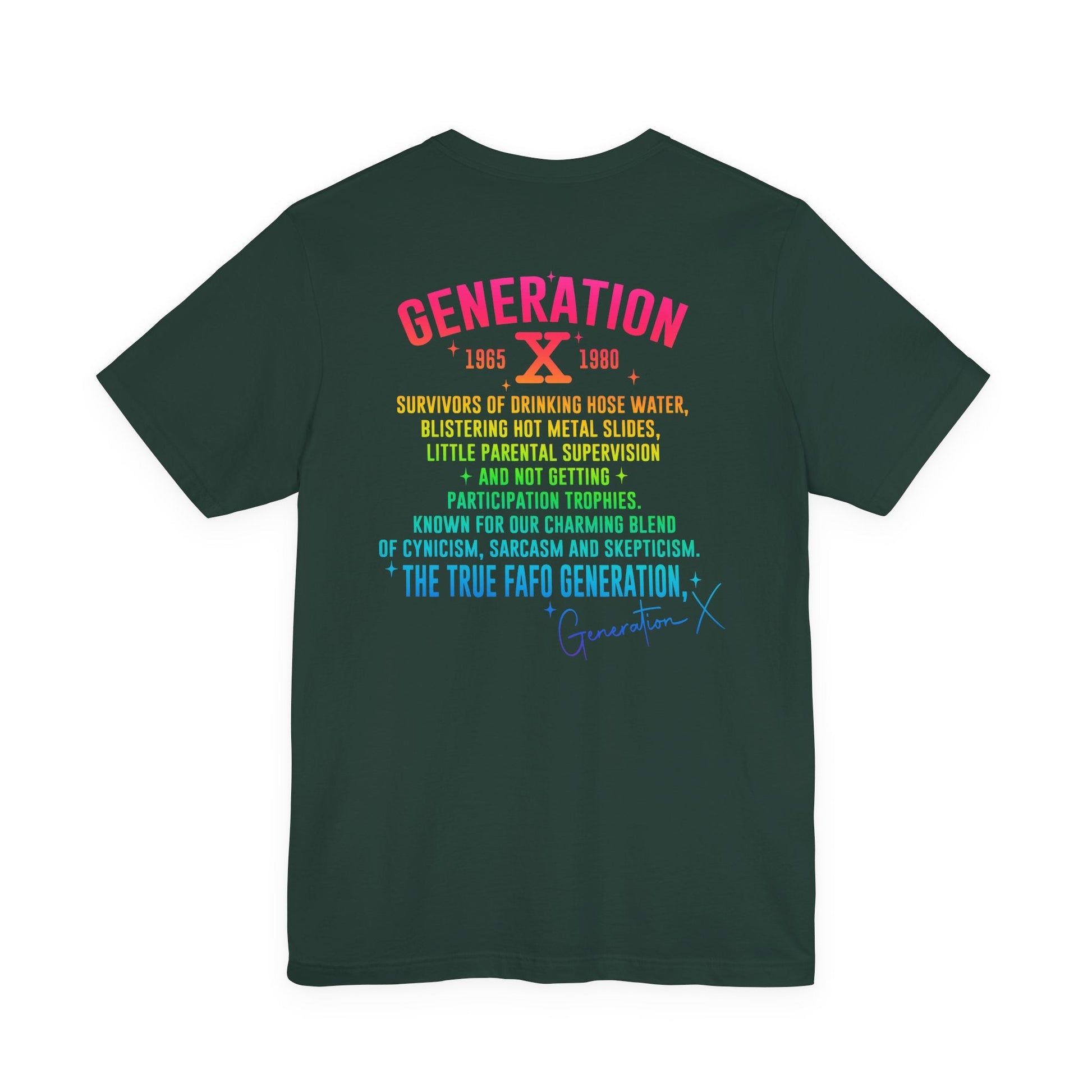 Retro Gen X T-Shirt, Vintage Style Tee, Unisex Graphic Tee, Nostalgic 80s Shirt, Perfect for Gen X Fans, Gift for Retro Lovers