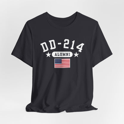 DD-214 Veteran Alumni Unisex T-Shirt, Military Retirement Tee, Perfect for Veterans Day