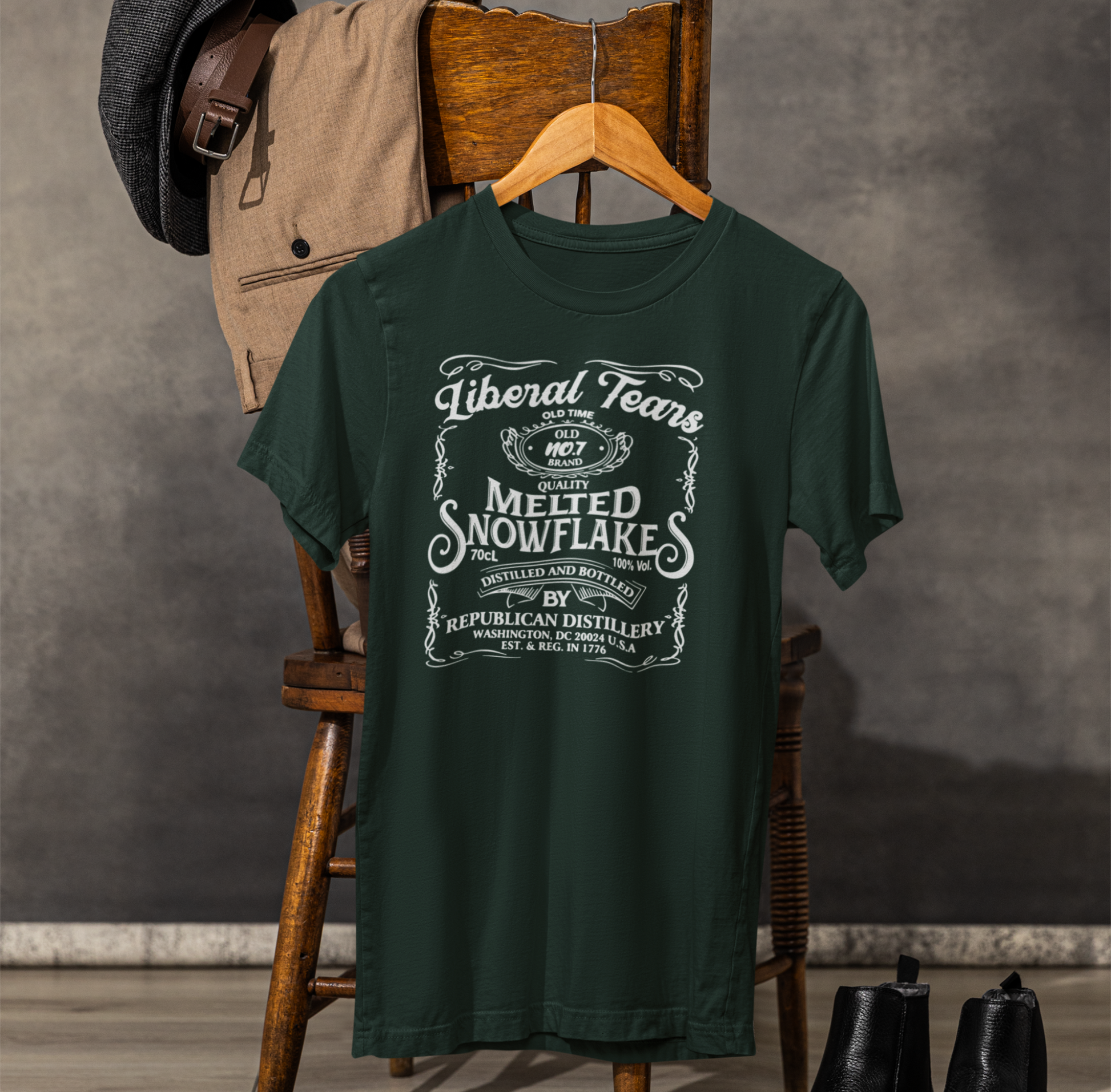 Liberal Tears Quality Melted Snowflakes Unisex T-Shirt, Political Statement, Independence Day Gift.