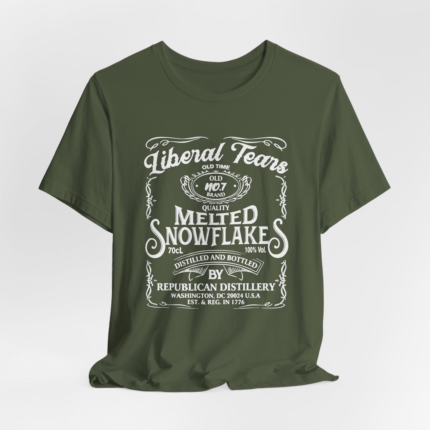 Liberal Tears Quality Melted Snowflakes Unisex T-Shirt, Political Statement, Independence Day Gift.
