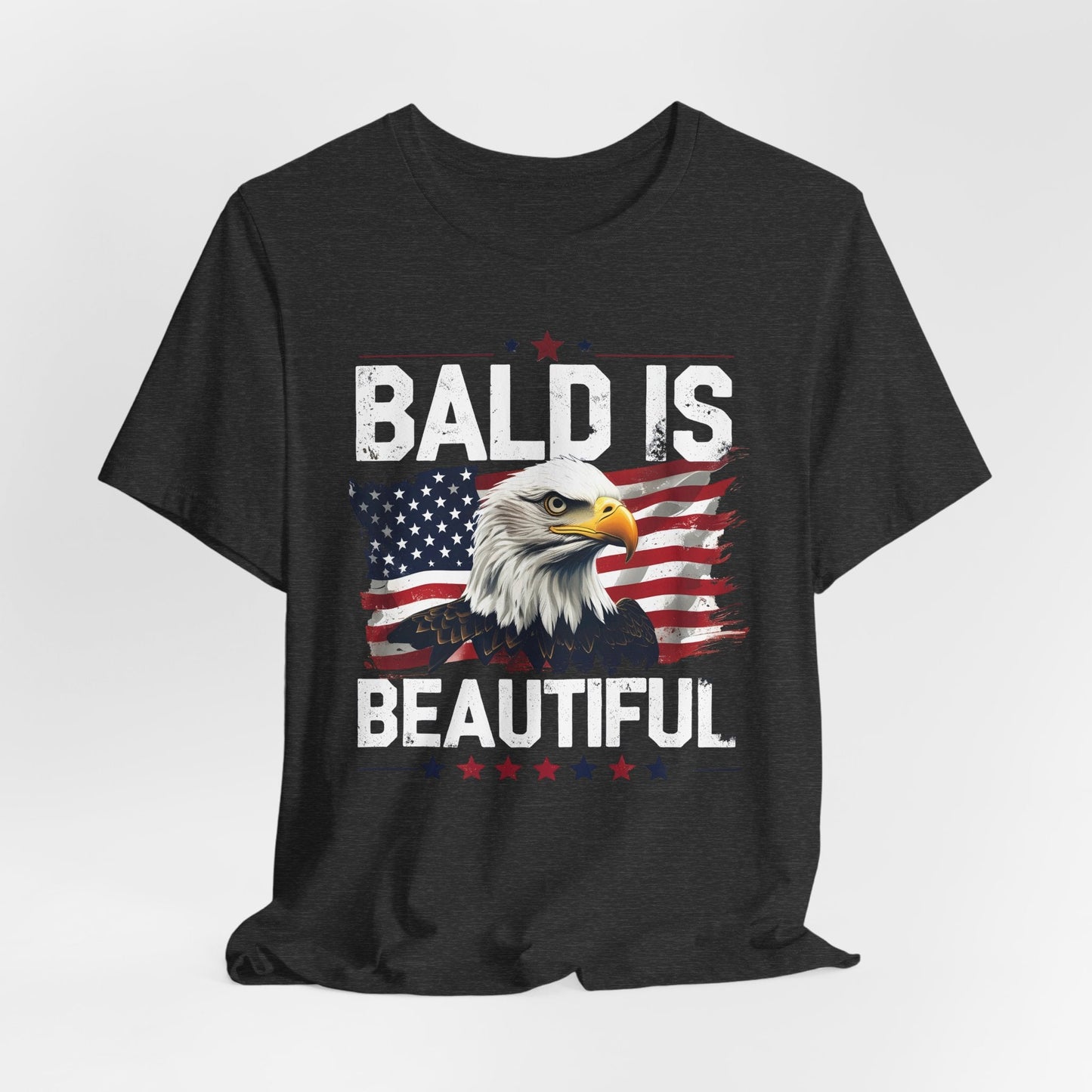 Bald is Beautiful Tee, Bald Eagle Shirt, Patriotic T-Shirt, Unisex Graphic Tee, Eagle Lover Gift, Independence Day Apparel