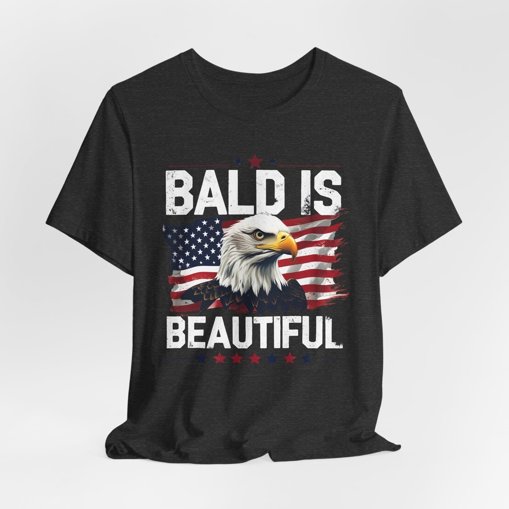 Bald is Beautiful Tee, Bald Eagle Shirt, Patriotic T-Shirt, Unisex Graphic Tee, Eagle Lover Gift, Independence Day Apparel