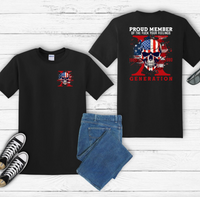 Proud Member of the Fuck Your Feelings X Generation Unisex T-Shirt,  Gen X Skull Graphic Tee