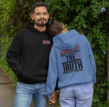 Fact Checkers Didn't Exist Until The Truth Started Getting Out Unisex Hoodie, Fight Bias Media, Defend Freedom and Truth