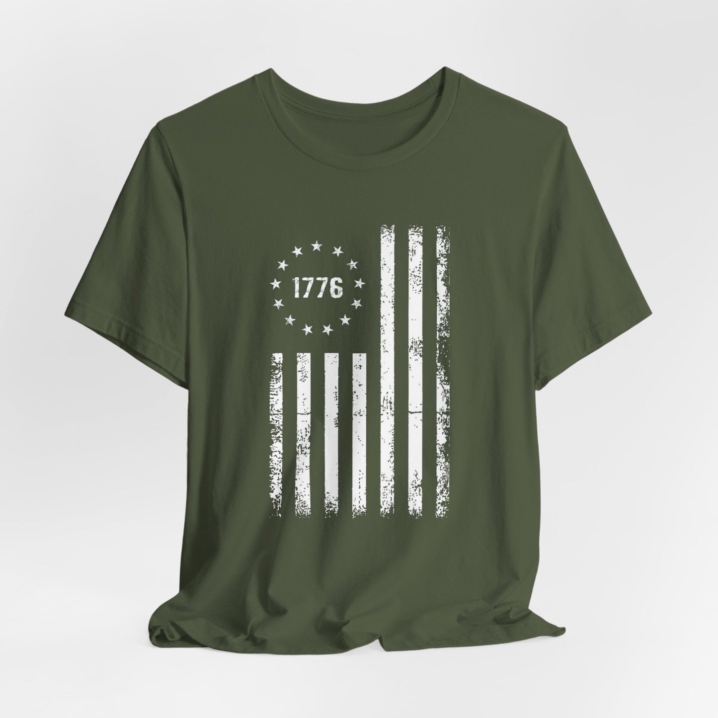 1776 Flag Unisex T-Shirt, Patriotic Tee for Celebrating Our Founding, USA History Shirt, July 4th Tee, American Flag Shirt, Independence Day