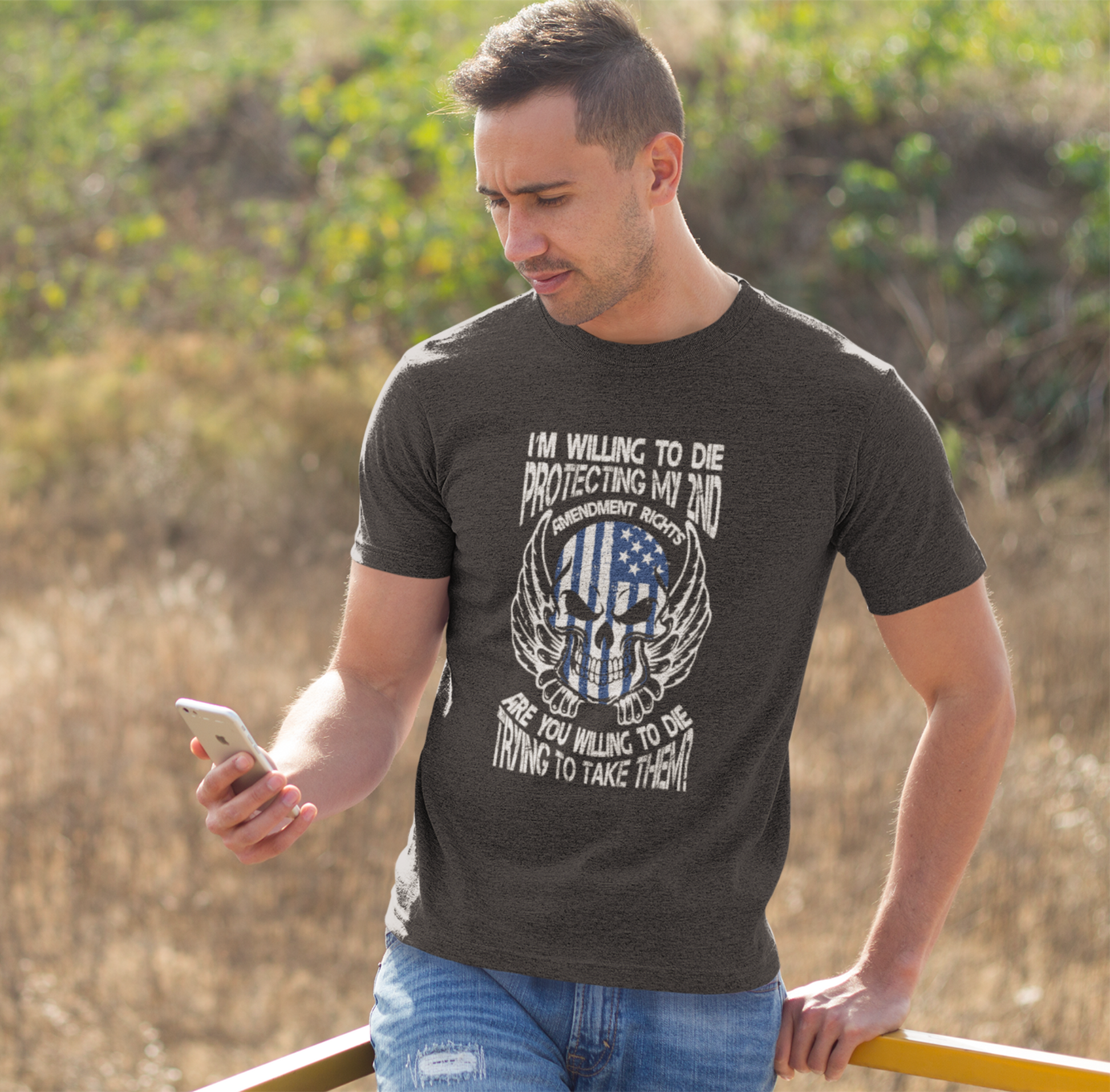 I'm Willing To Die To Protect My 2nd Unisex T-Shirt, Freedom Apparel, Gifting for Patriots, 2nd Amendment Gear