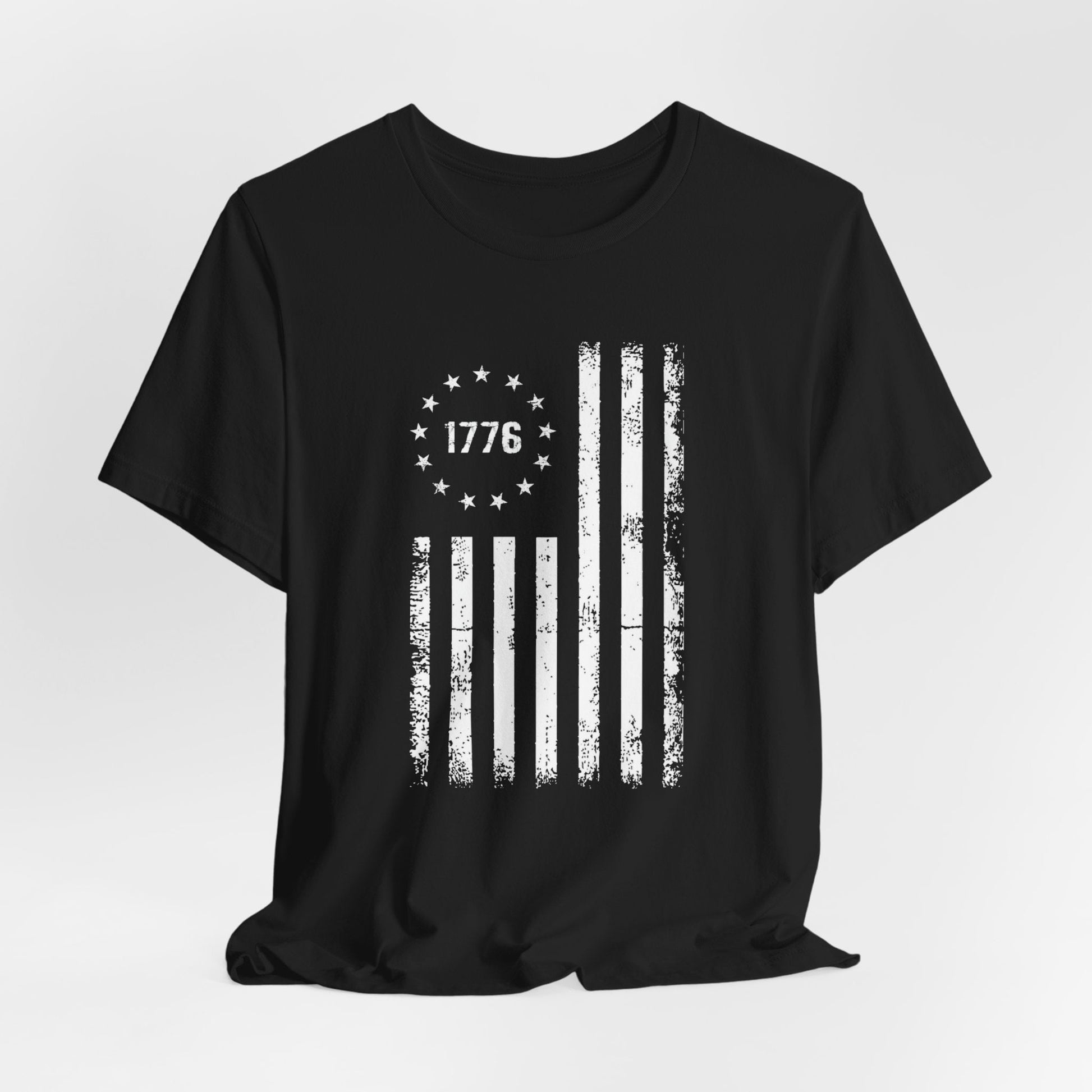 1776 Flag Unisex T-Shirt, Patriotic Tee for Celebrating Our Founding, USA History Shirt, July 4th Tee, American Flag Shirt, Independence Day