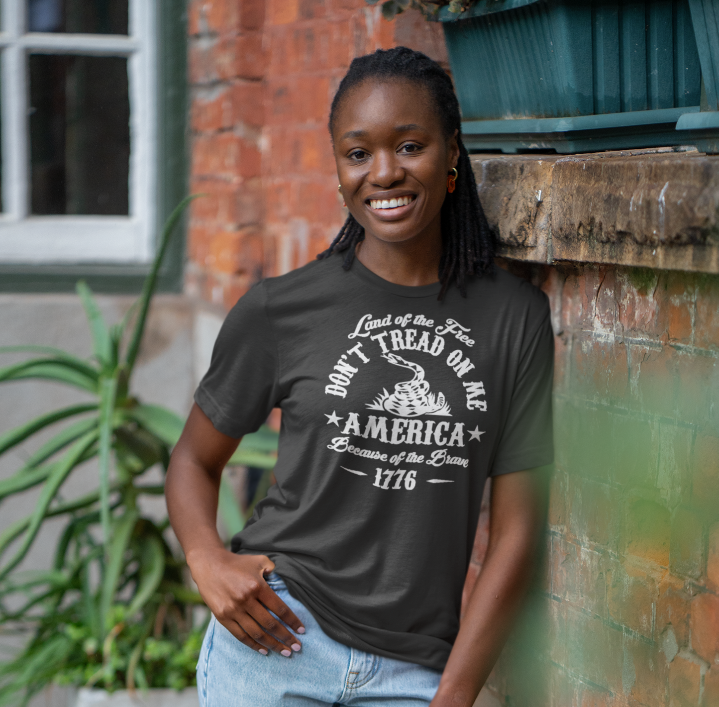 Land of The Free, Don't Tread on Me Unisex T-Shirt, Patriotic Tee, Independence Day, 4th of July Tee