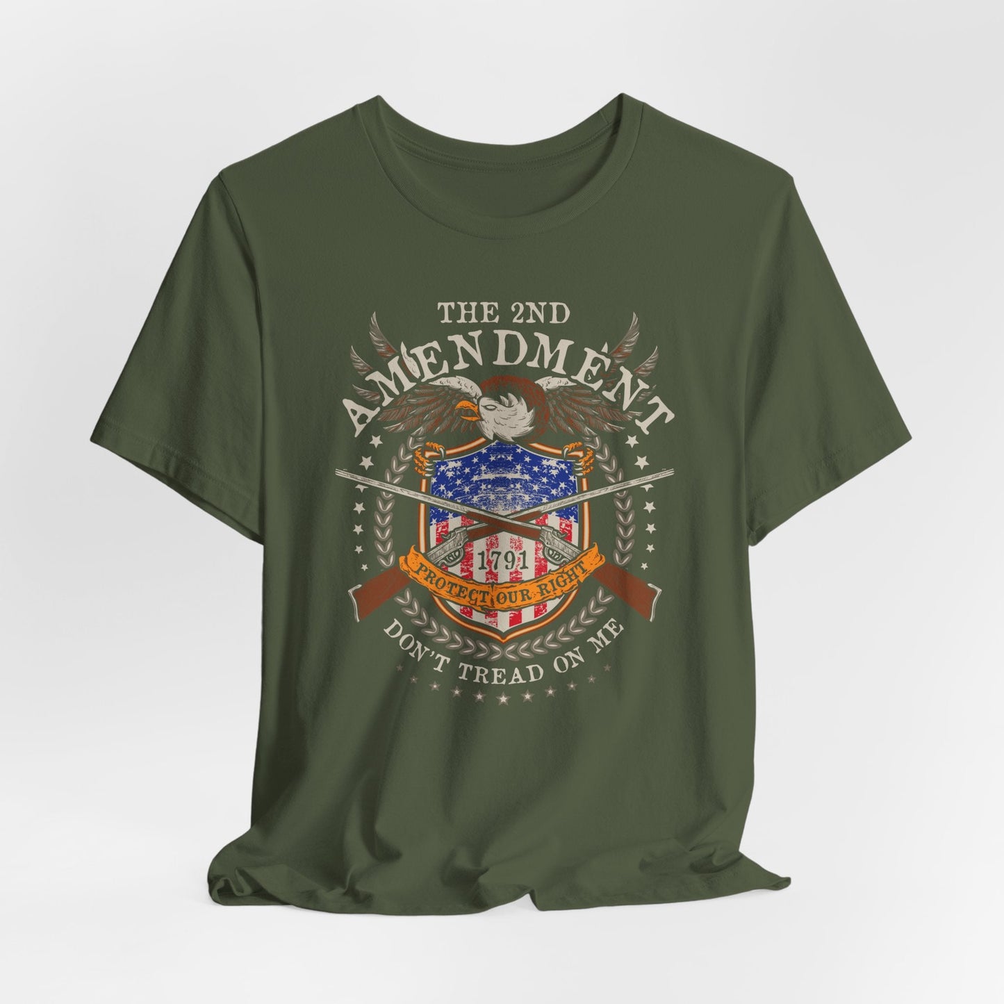 Second Amendment Don't Tread in Me Unisex T-Shirt - Patriotic Gun Rights Tee, Liberty Print Shirt, Pro-Gun Activist Clothing, American Pride