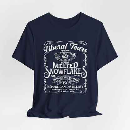 Liberal Tears Quality Melted Snowflakes Unisex T-Shirt, Political Statement, Independence Day Gift.