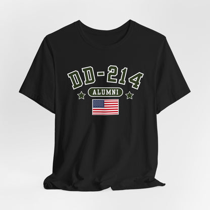 DD-214 Alumni Unisex T-Shirt, Military Retirement Tee