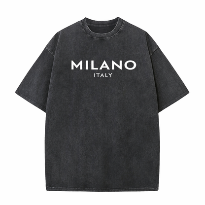 SkullFuryMerch Milano Italy Vintage Oversized Cotton Tee