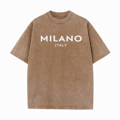 SkullFuryMerch Milano Italy Vintage Oversized Cotton Tee