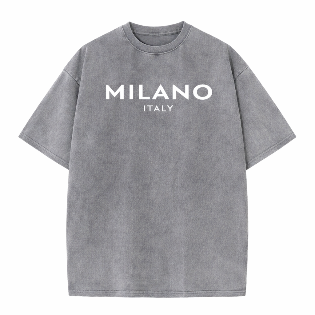 SkullFuryMerch Milano Italy Vintage Oversized Cotton Tee