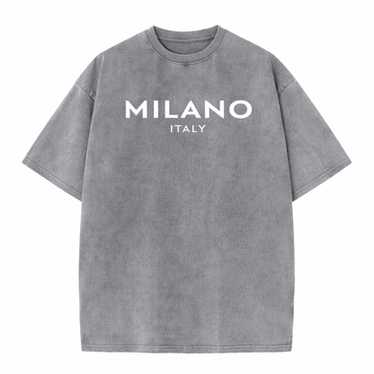 SkullFuryMerch Milano Italy Vintage Oversized Cotton Tee