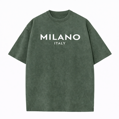 SkullFuryMerch Milano Italy Vintage Oversized Cotton Tee