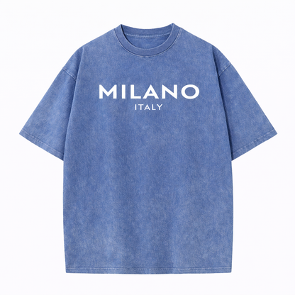 SkullFuryMerch Milano Italy Vintage Oversized Cotton Tee