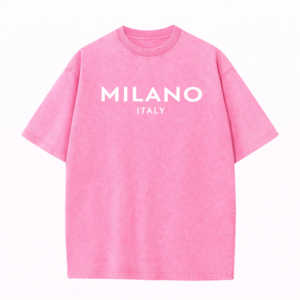 SkullFuryMerch Milano Italy Vintage Oversized Cotton Tee