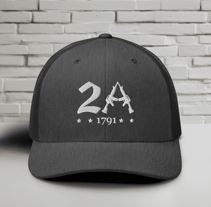 2A Vintage Snapback Trucker Cap - Patriotic Style for All Occasions
