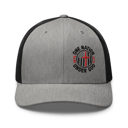 One Nation Under God - Patriotic Snapback Trucker Cap