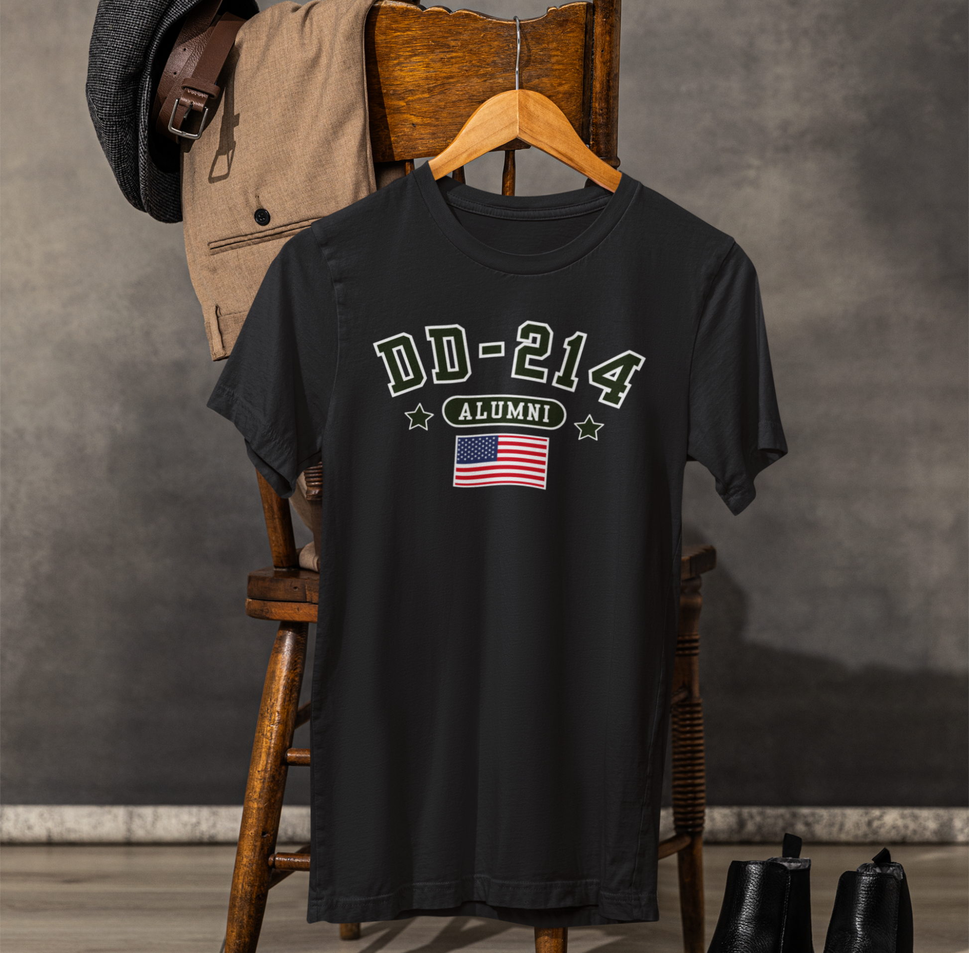 DD-214 Alumni Unisex T-Shirt, Military Retirement Tee