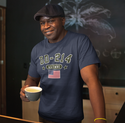 DD-214 Alumni Unisex T-Shirt, Military Retirement Tee