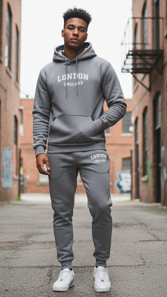 The London Urban Streetwear Fleece Tracksuit Set