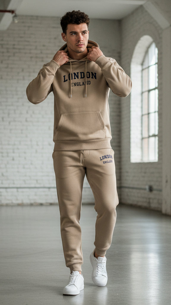 The London Urban Streetwear Fleece Tracksuit Set