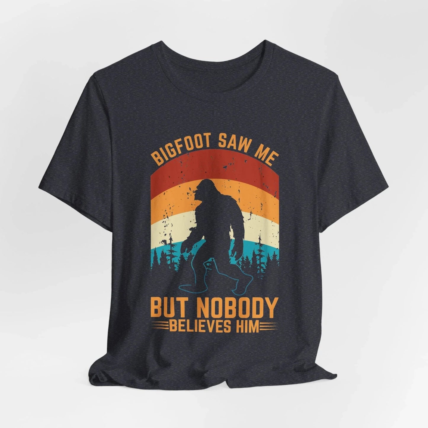 Bigfoot Saw Me T-Shirt, Fun Graphic Tee, Unisex Slogan Shirt, Perfect for Outdoor Lovers - SKULLFURY MERCH