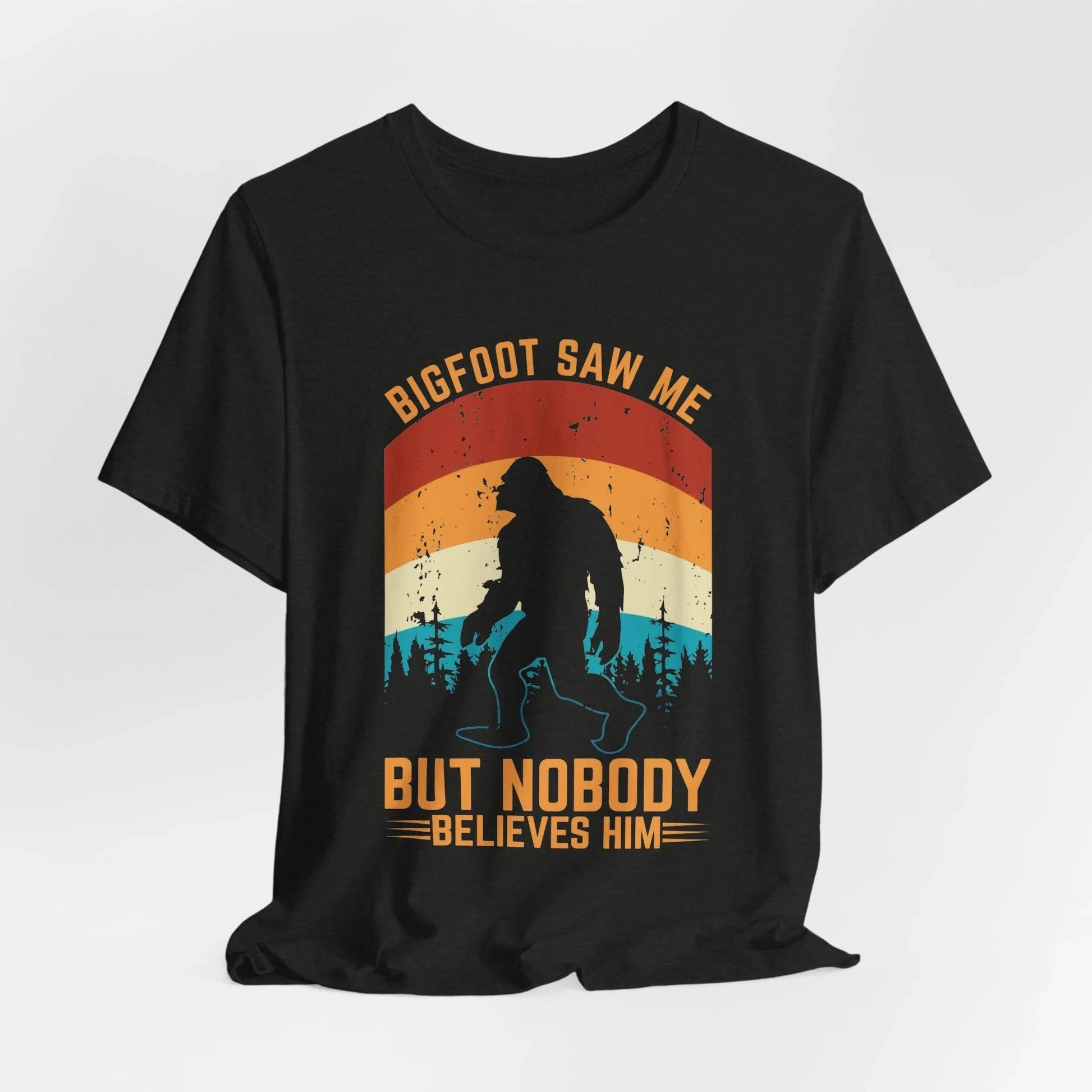 Bigfoot Saw Me T-Shirt, Fun Graphic Tee, Unisex Slogan Shirt, Perfect for Outdoor Lovers - SKULLFURY MERCH