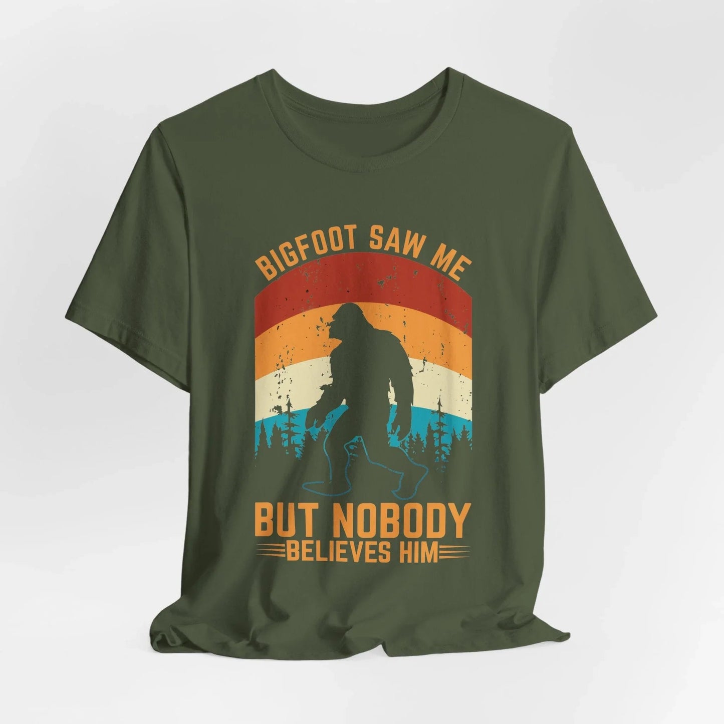 Bigfoot Saw Me T-Shirt, Fun Graphic Tee, Unisex Slogan Shirt, Perfect for Outdoor Lovers - SKULLFURY MERCH